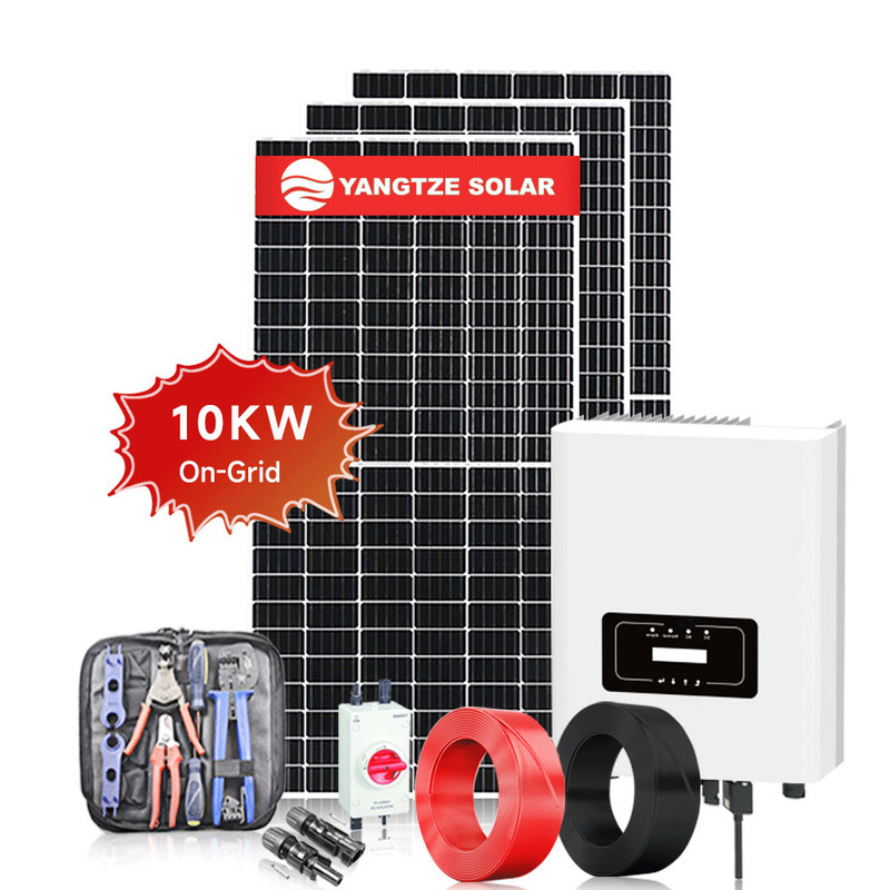 Complete 10kw On Grid Solar Inverter Kits System 3 Phase