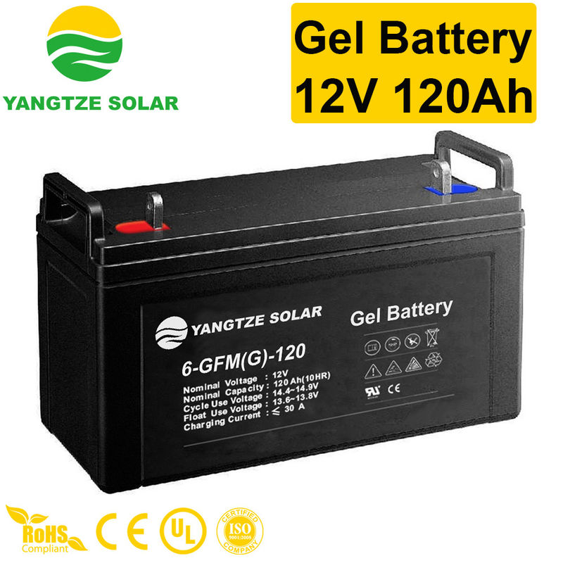 Self Discharge 12V 120Ah Deep Cycle AGM Gel Battery 14.4V~14.7V